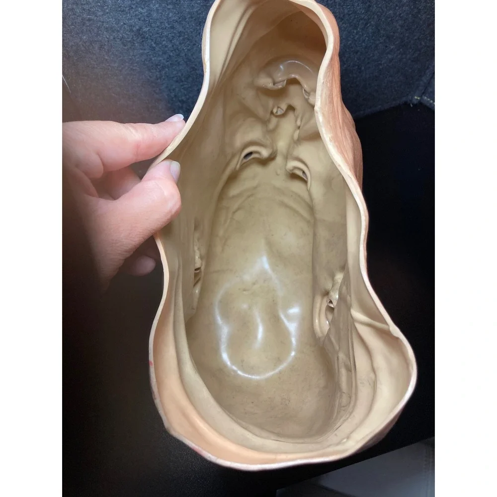 Vintage 1977 Don Post Studios Latex Mask Scarred Man Horror Halloween Rare